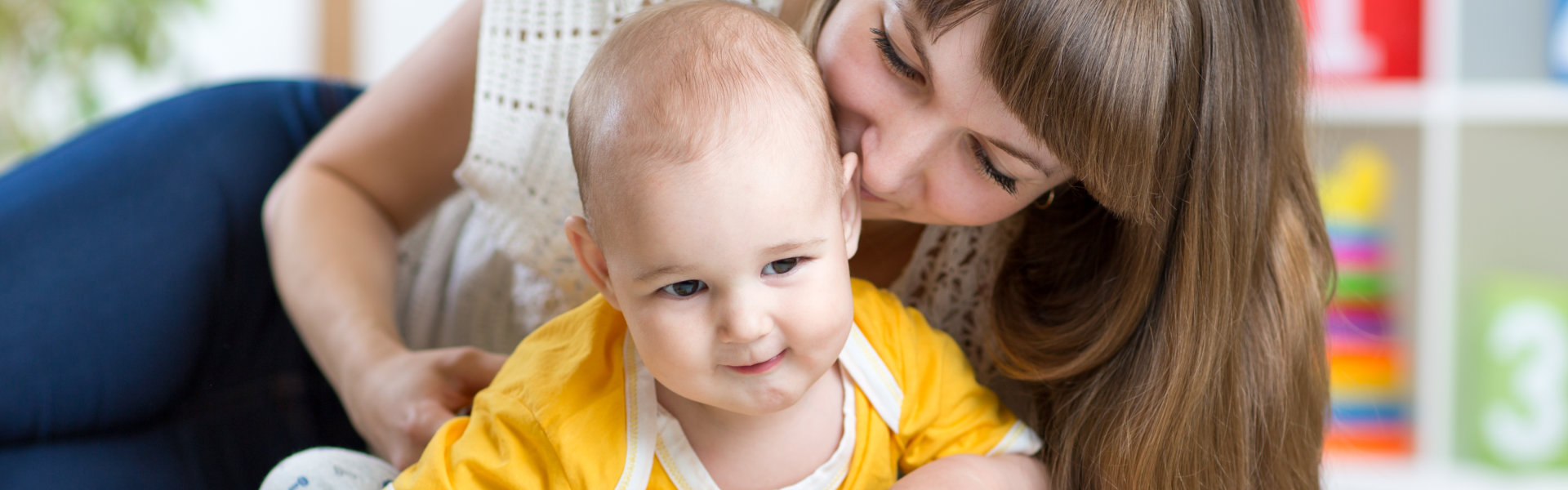 woman with baby